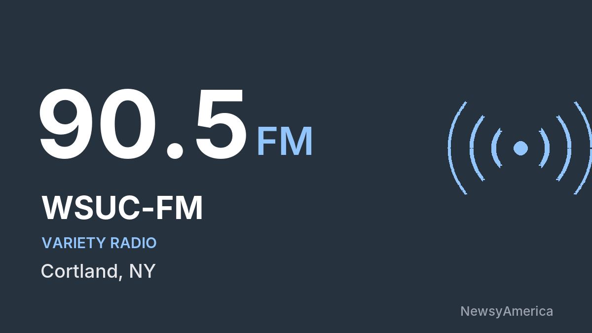WSUC-FM 90.5 FM – Cortland