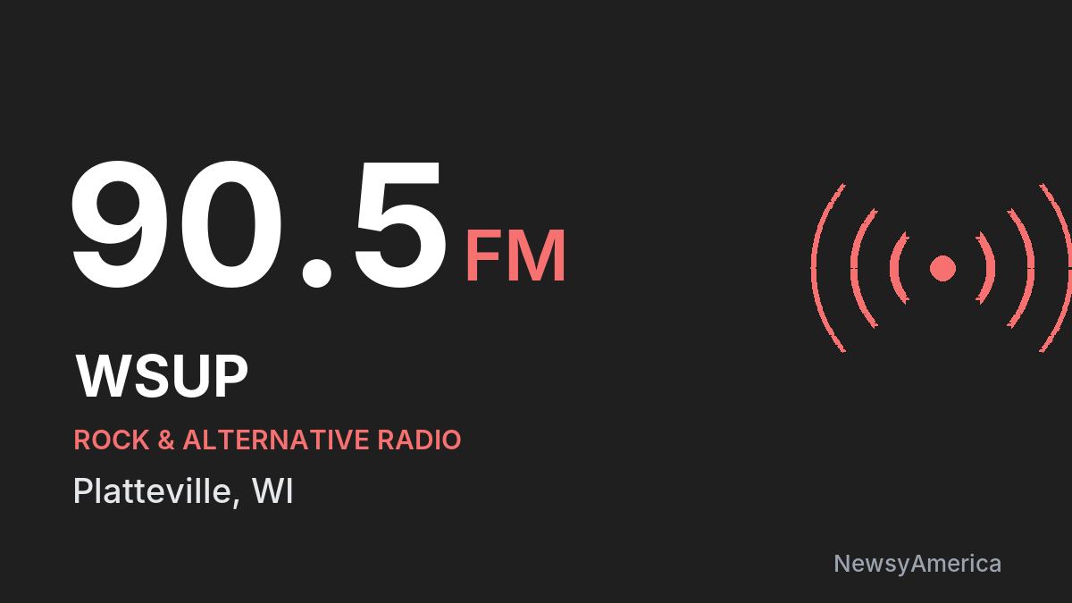 WSUP 90.5 FM – Platteville