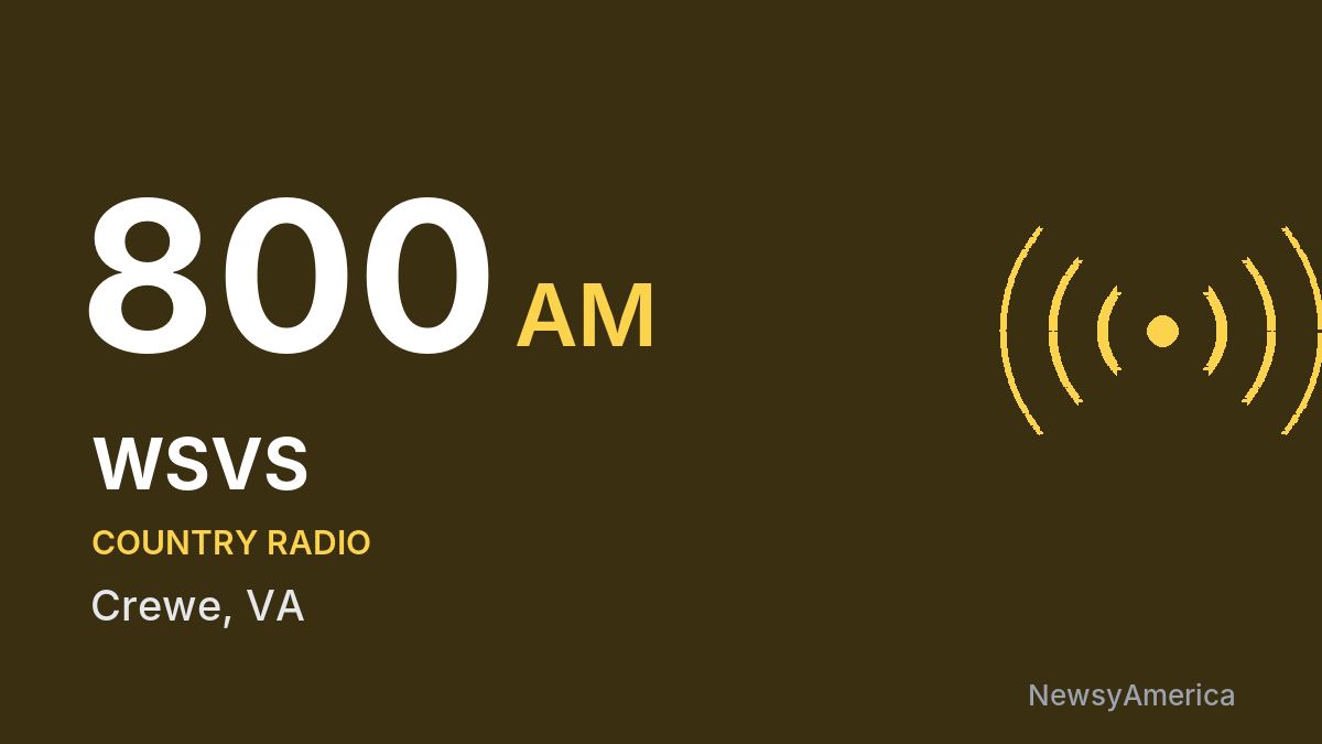 WSVS 800 AM – Crewe