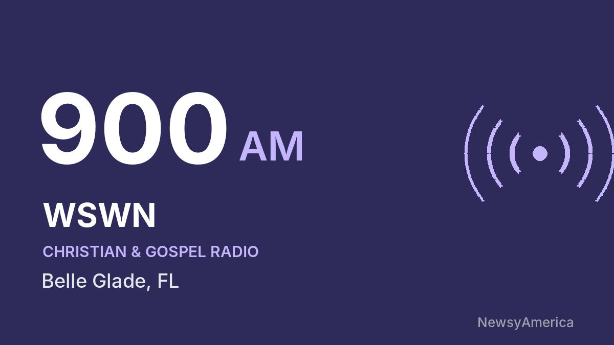 WSWN 900 AM – Belle Glade