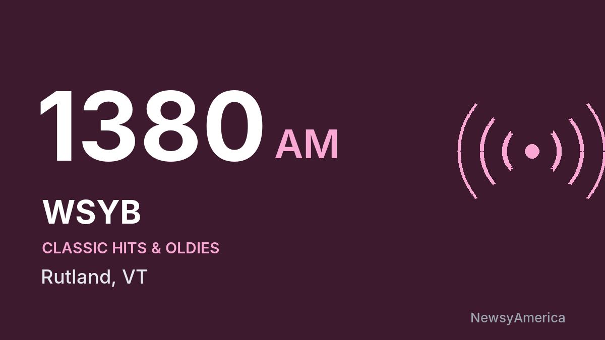 WSYB 1380 AM – Rutland