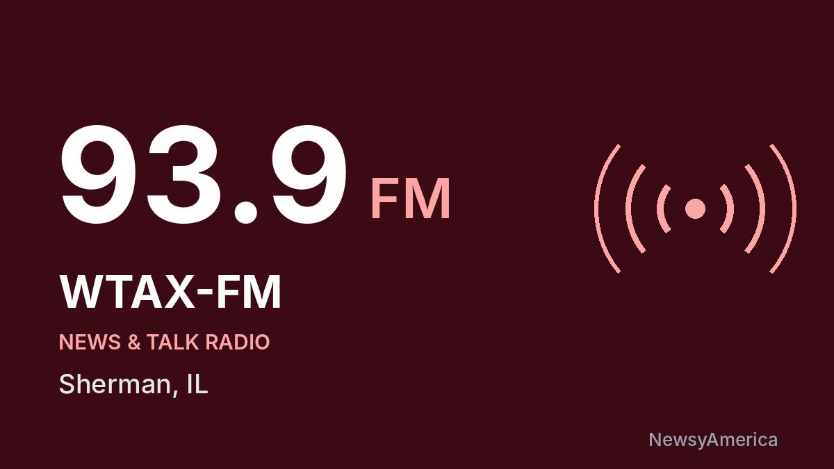 WTAX-FM 93.9 FM – Sherman