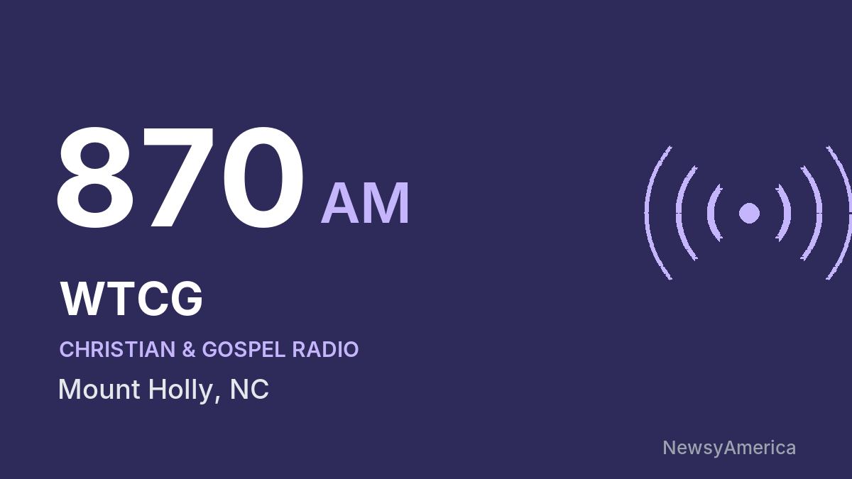 WTCG 870 AM – Mount Holly