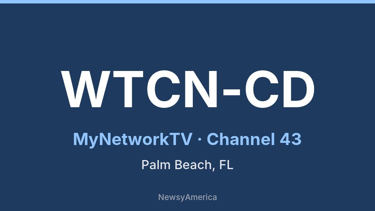 WTCN-CD – MyNetworkTV 43 West Palm Beach
