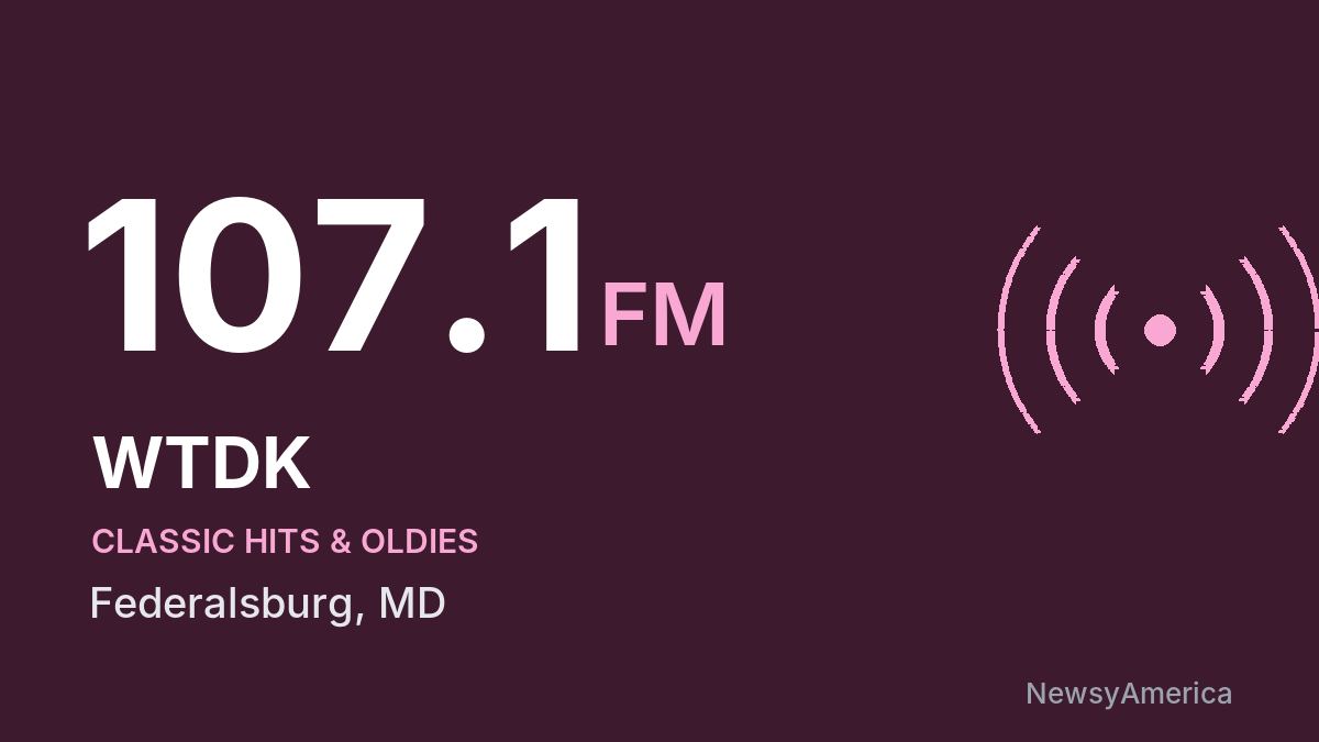 WTDK 107.1 FM – Federalsburg