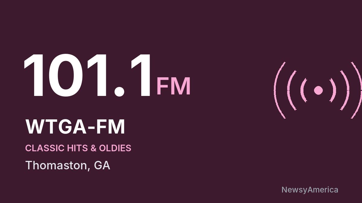 WTGA-FM 101.1 FM – Thomaston