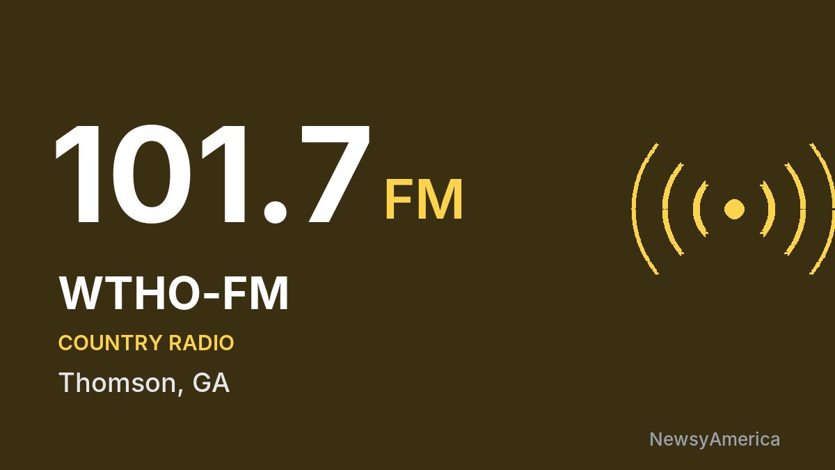 WTHO-FM 101.7 FM – Thomson