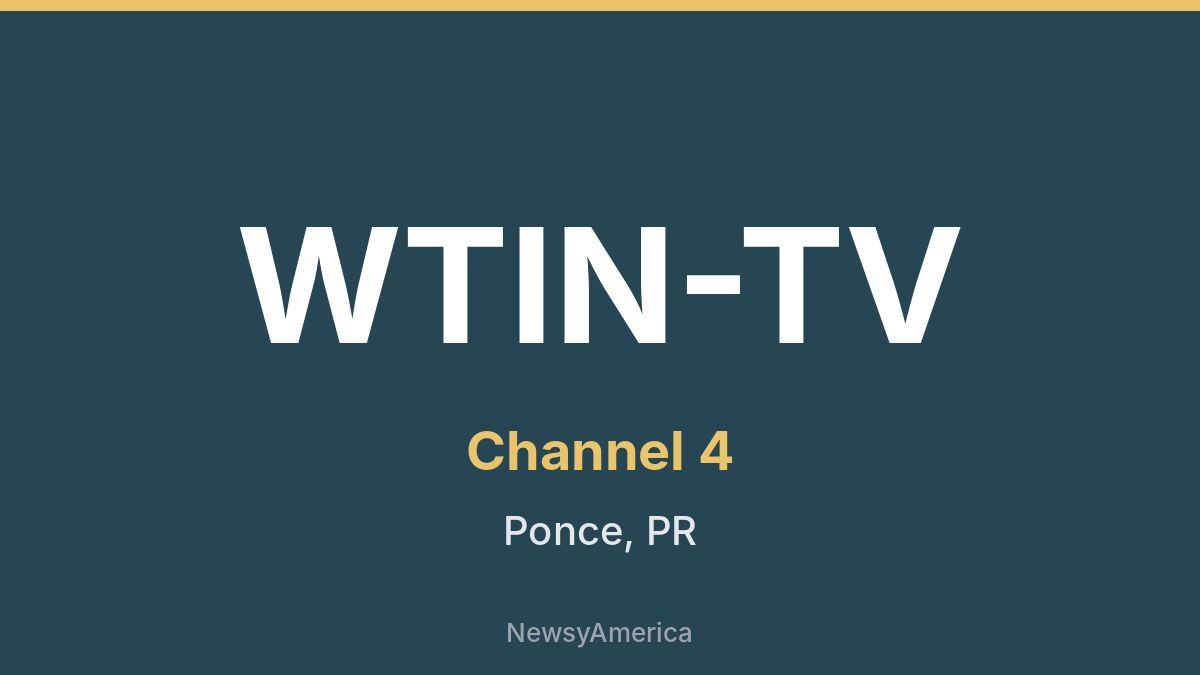 WTIN-TV – Channel 4 Ponce
