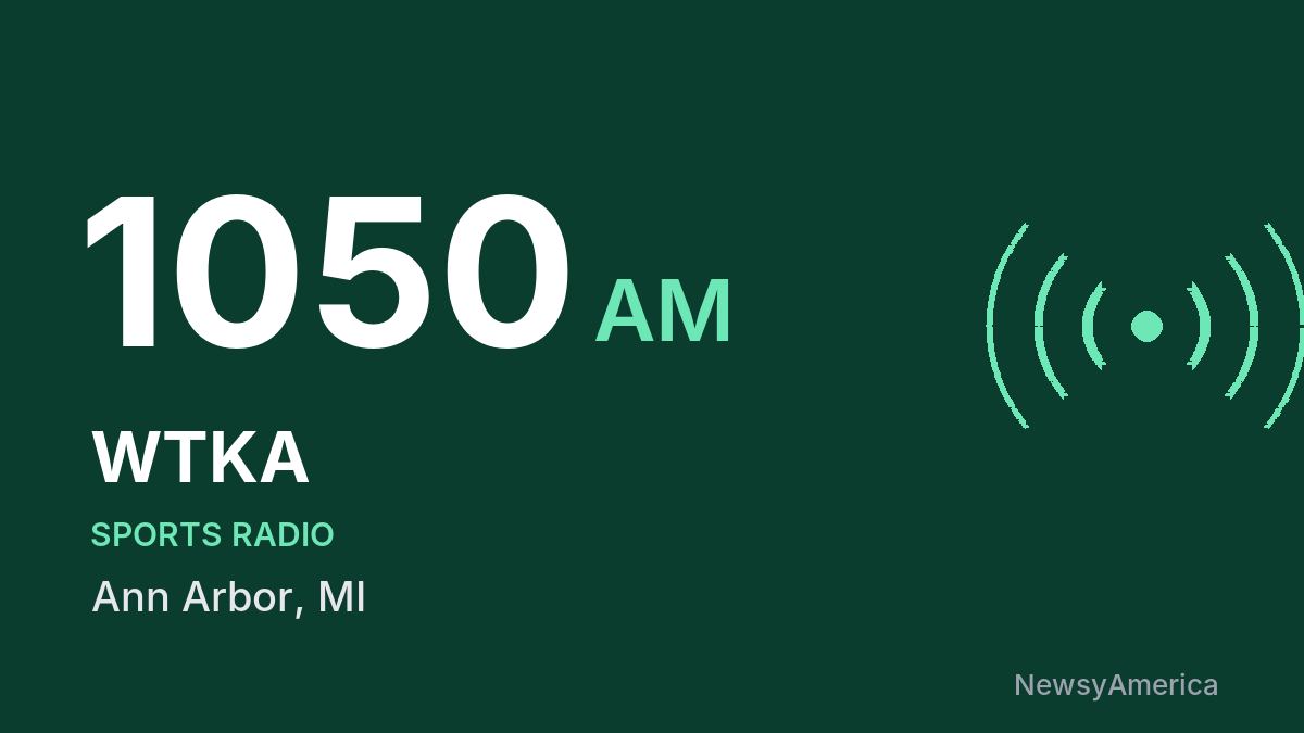 WTKA 1050 AM – Ann Arbor