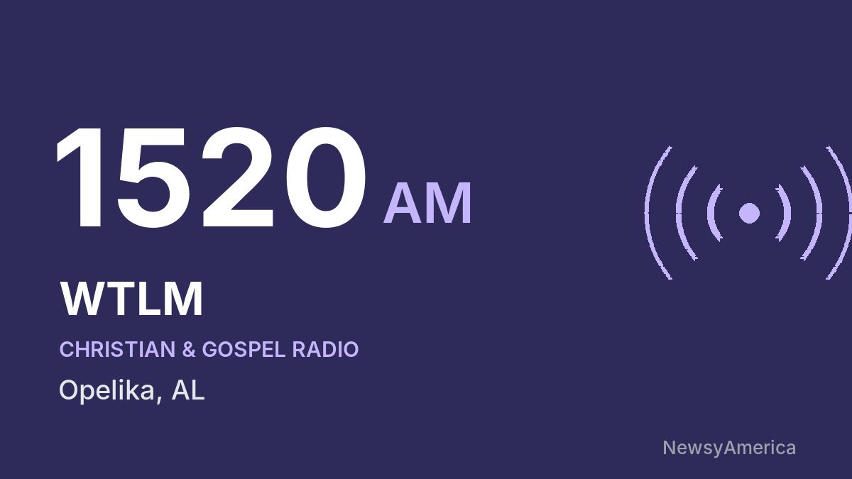 WTLM 1520 AM – Opelika