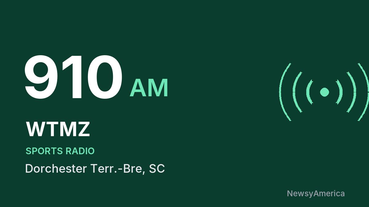 WTMZ 910 AM – Dorchester Terr.-Bre