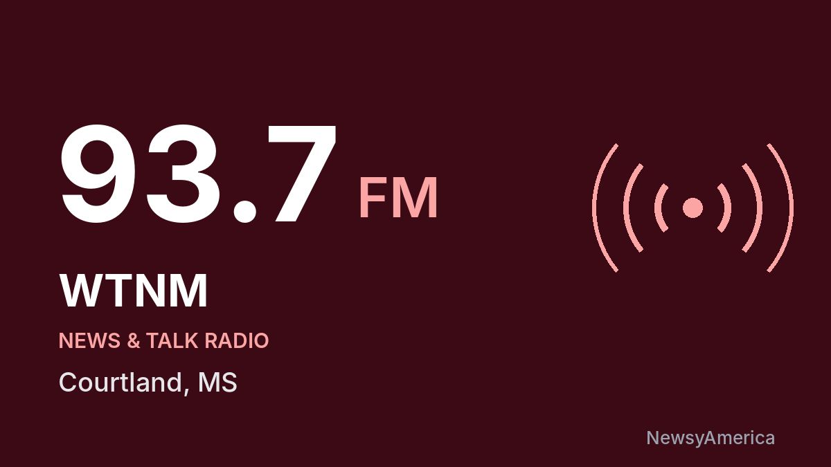 WTNM 93.7 FM – Courtland