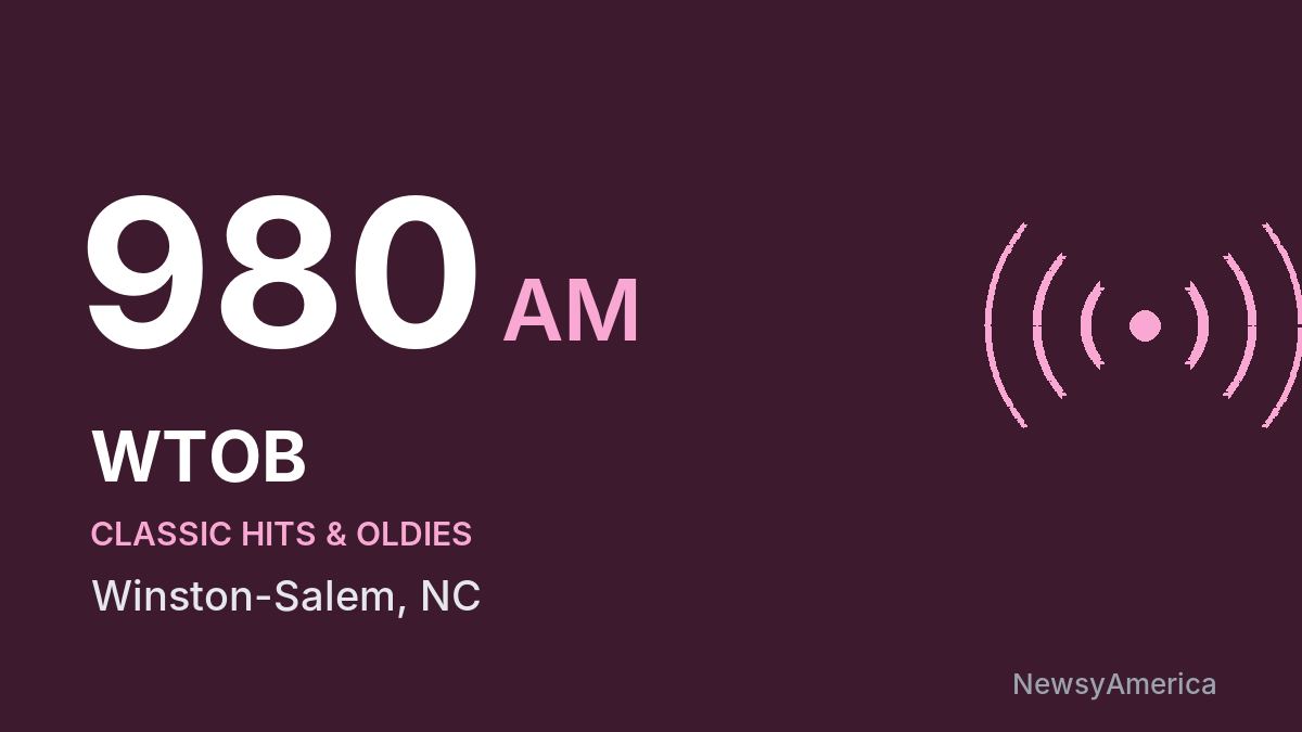 WTOB 980 AM – Winston-Salem