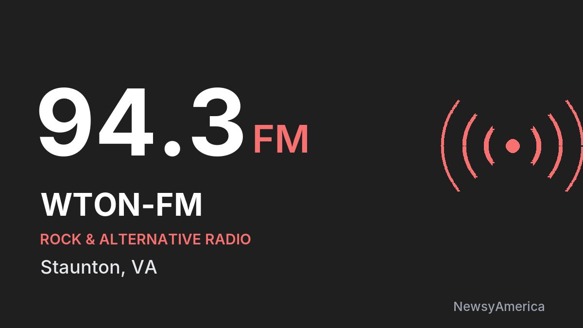 WTON-FM 94.3 FM – Staunton
