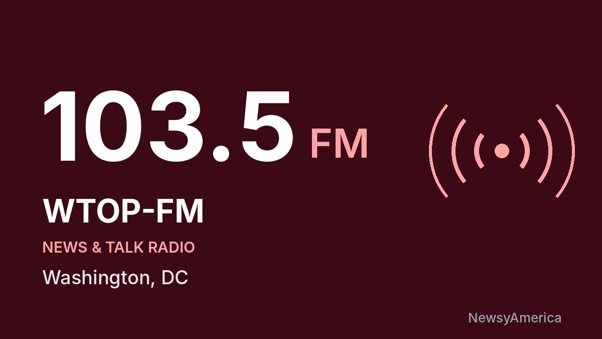 WTOP-FM 103.5 FM – Washington