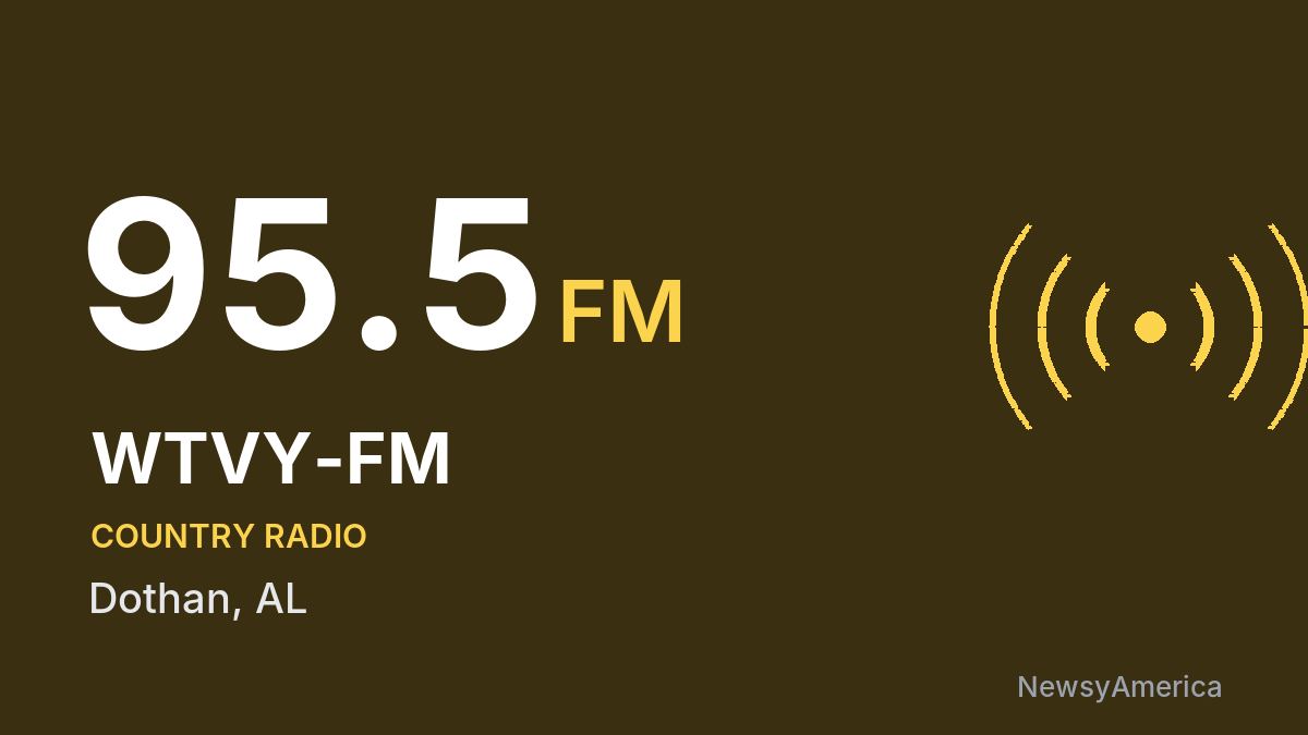 WTVY-FM 95.5 FM – Dothan