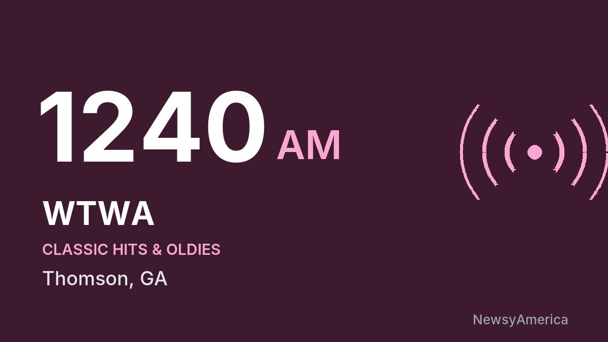 WTWA 1240 AM – Thomson
