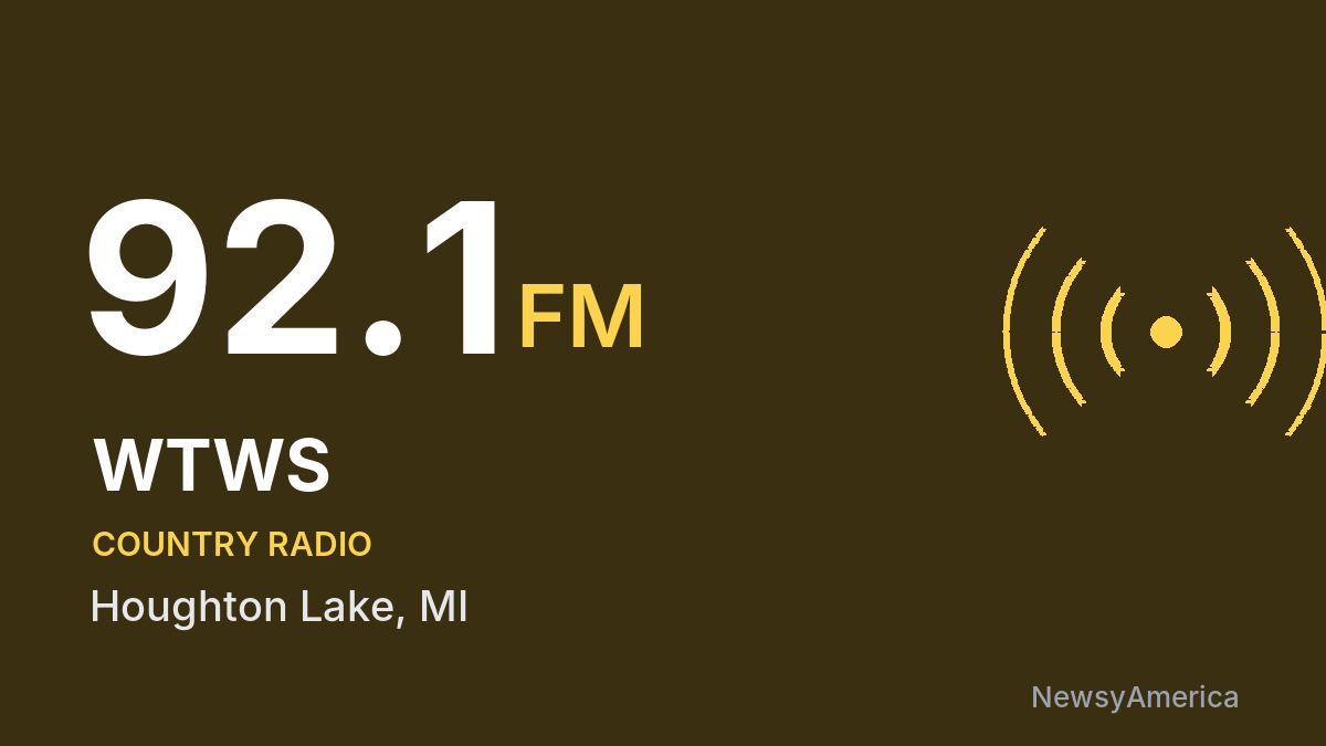WTWS 92.1 FM – Houghton Lake