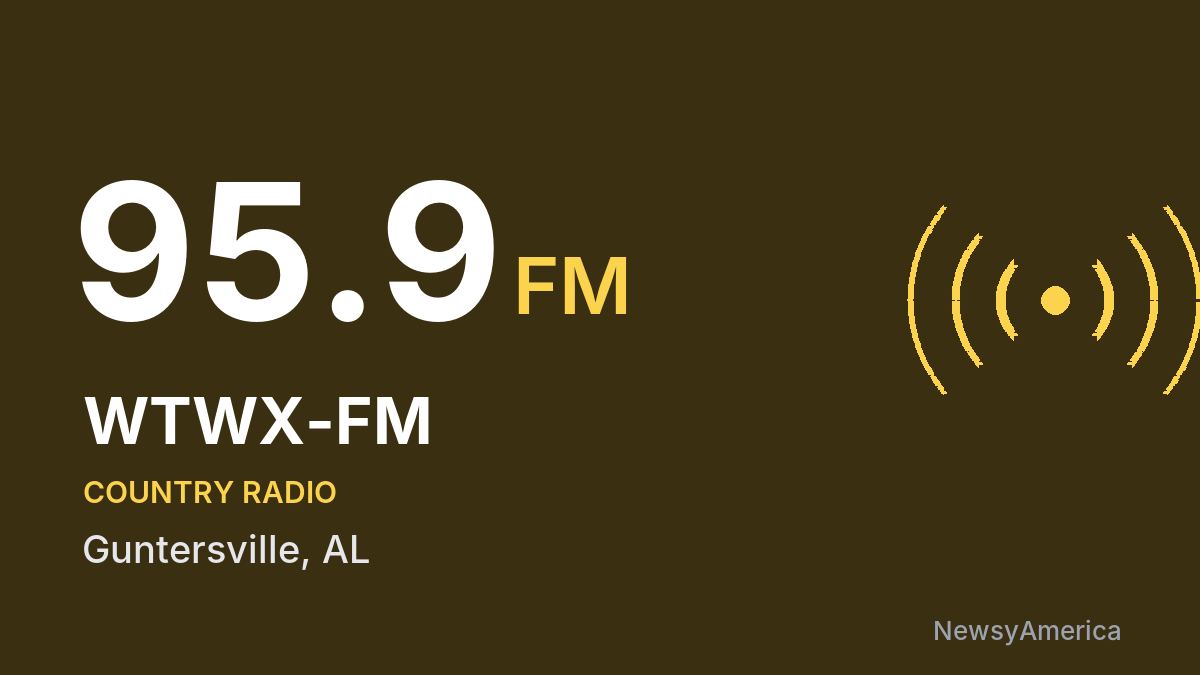 WTWX-FM 95.9 FM – Guntersville