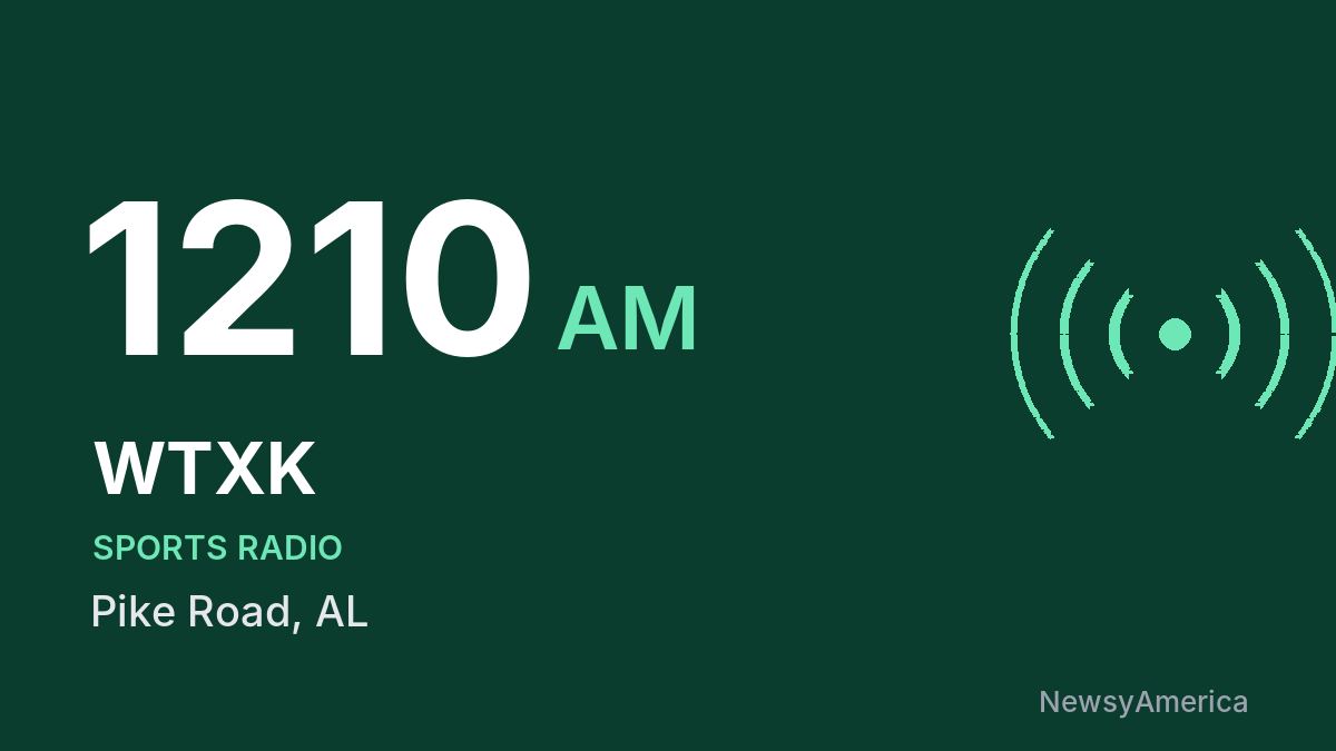 WTXK 1210 AM – Pike Road
