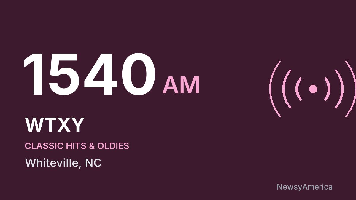 WTXY 1540 AM – Whiteville