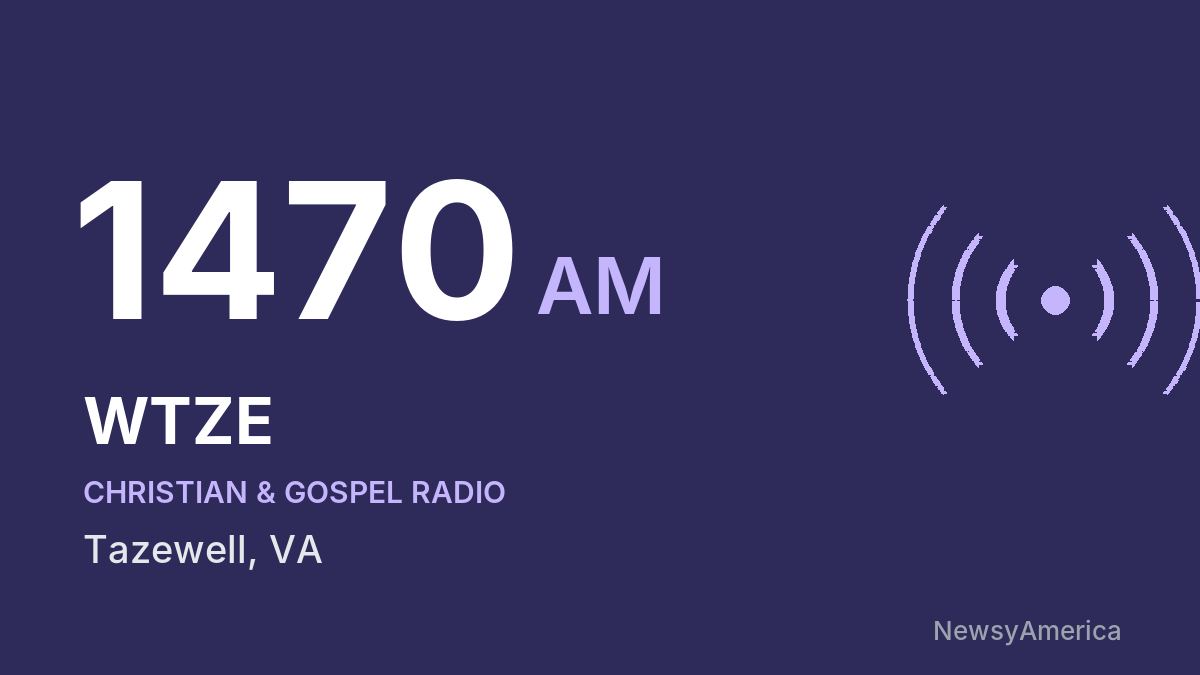 WTZE 1470 AM – Tazewell