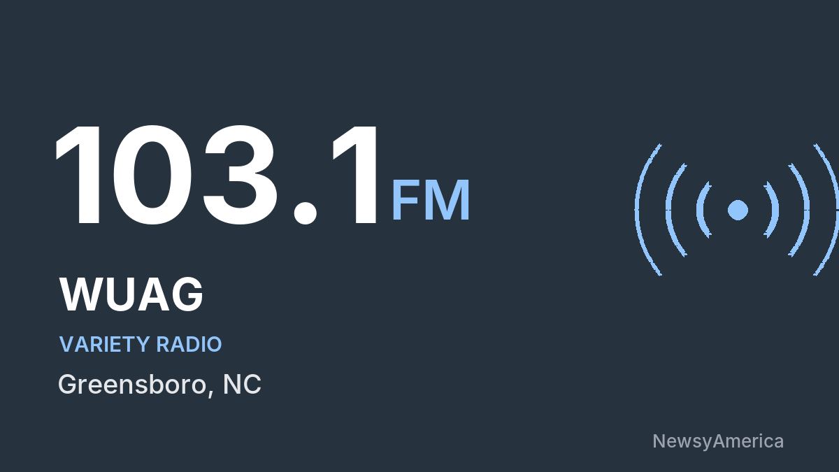 WUAG 103.1 FM – Greensboro