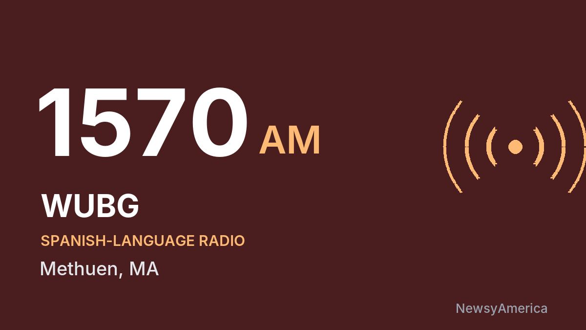 WUBG 1570 AM – Methuen