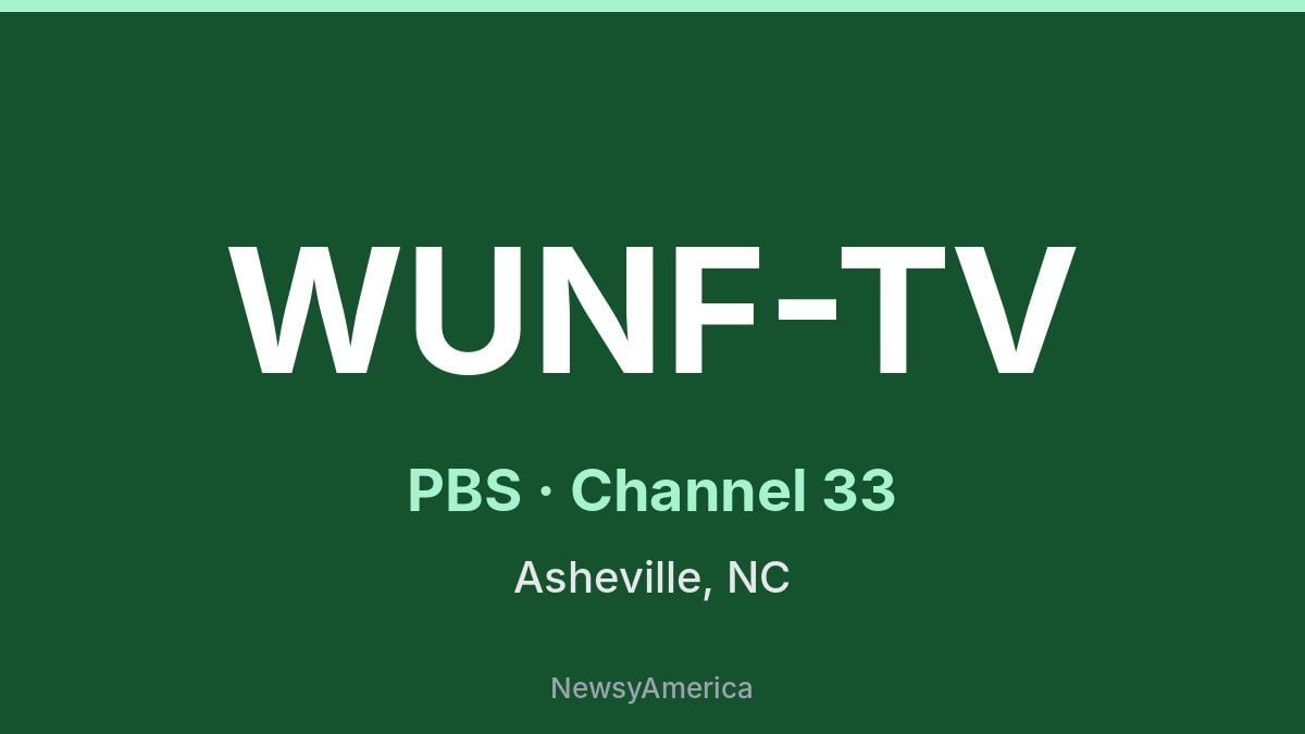 WUNF-TV – PBS 33 Greenville