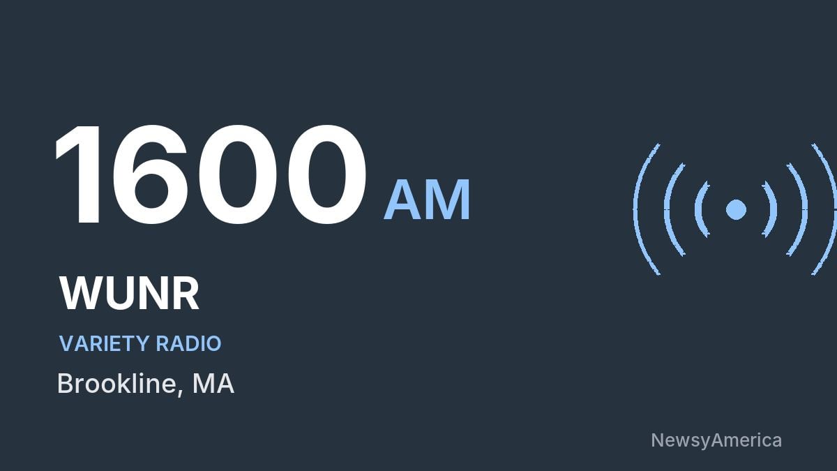 WUNR 1600 AM – Brookline