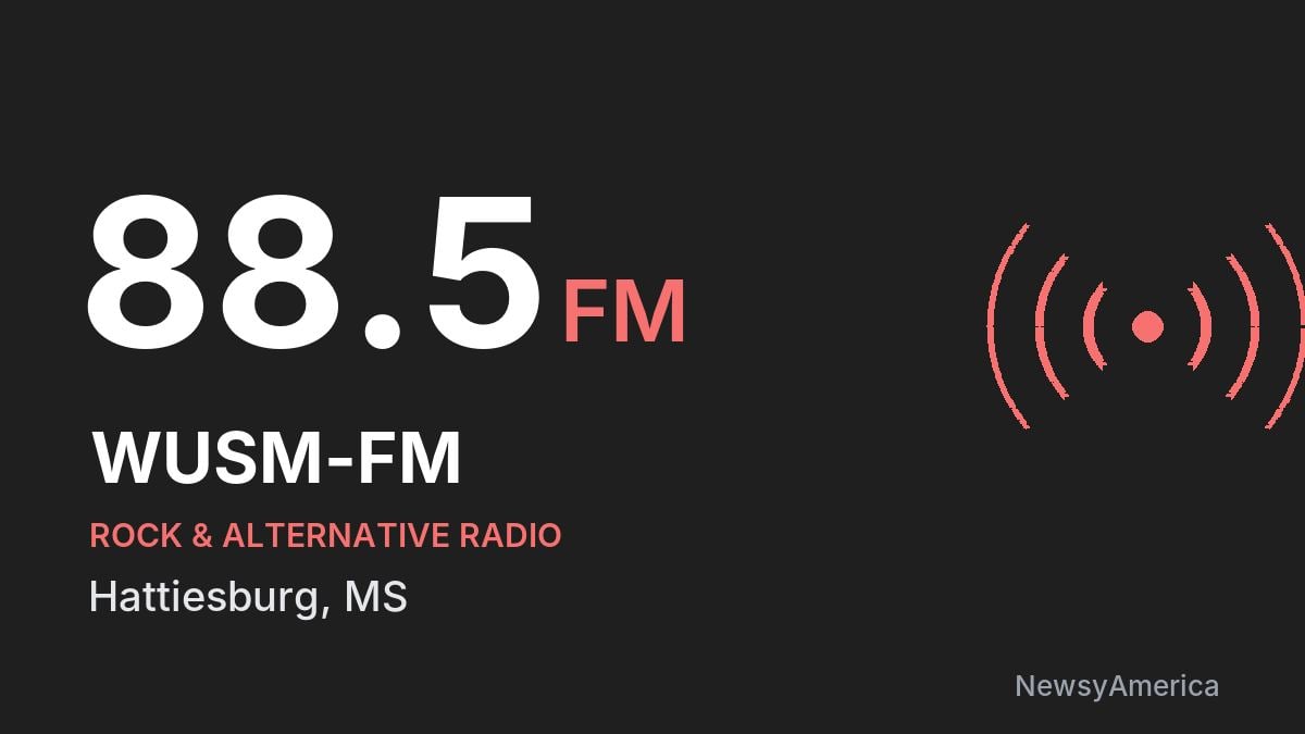 WUSM-FM 88.5 FM – Hattiesburg