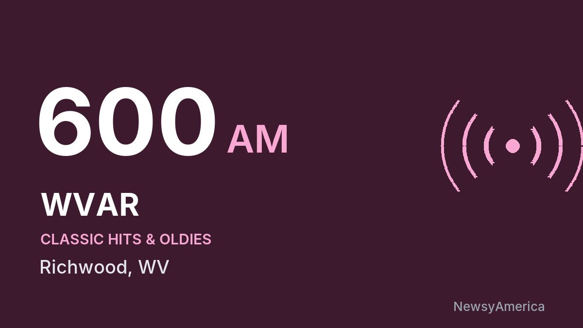 WVAR 600 AM – Richwood