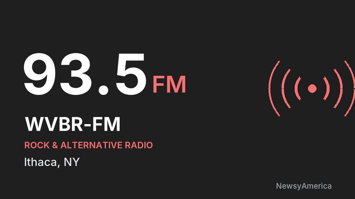 WVBR-FM 93.5 FM – Ithaca