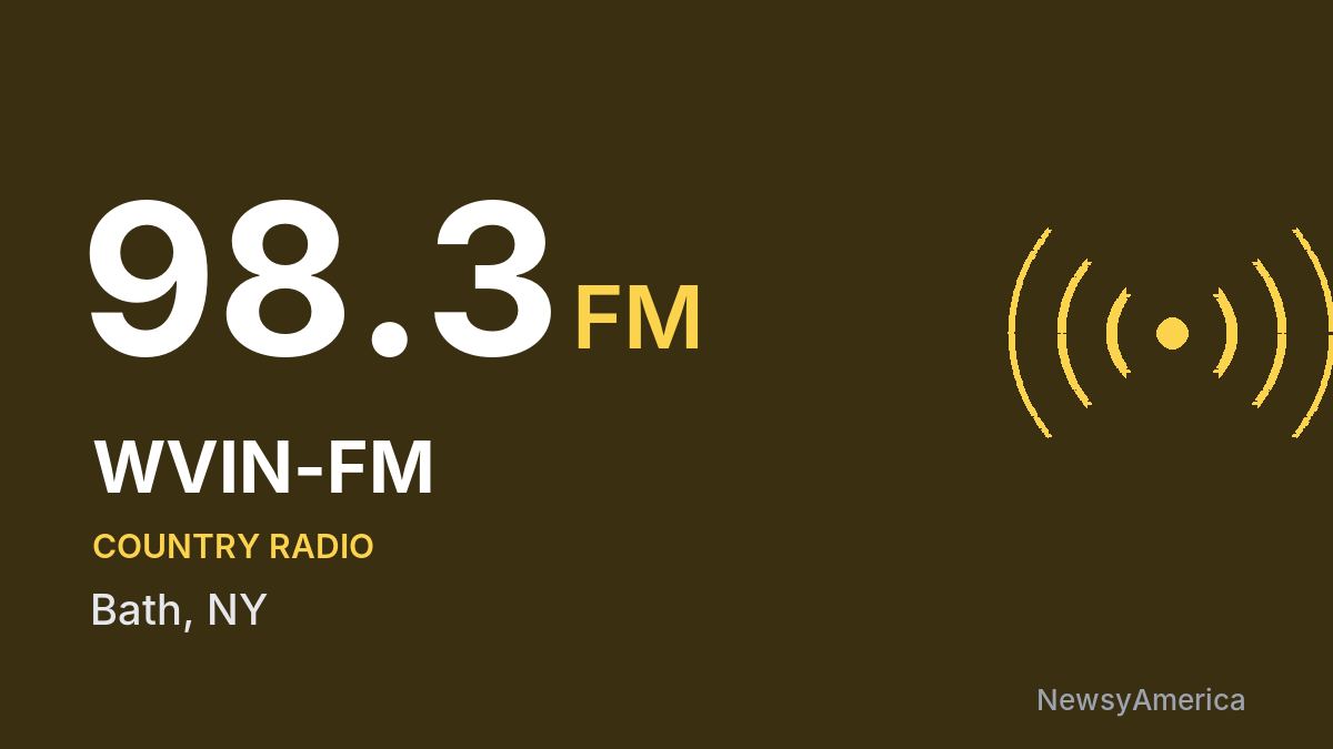 WVIN-FM 98.3 FM – Bath