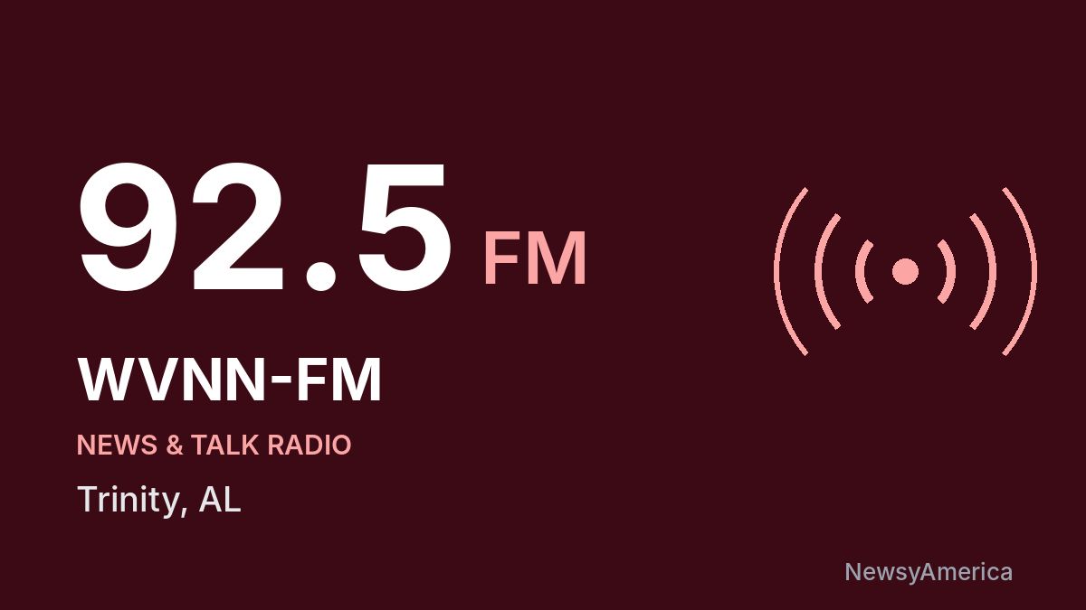 WVNN-FM 92.5 FM – Trinity