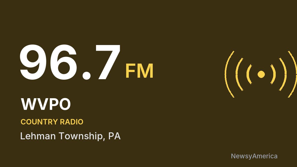 WVPO 96.7 FM – Lehman Township