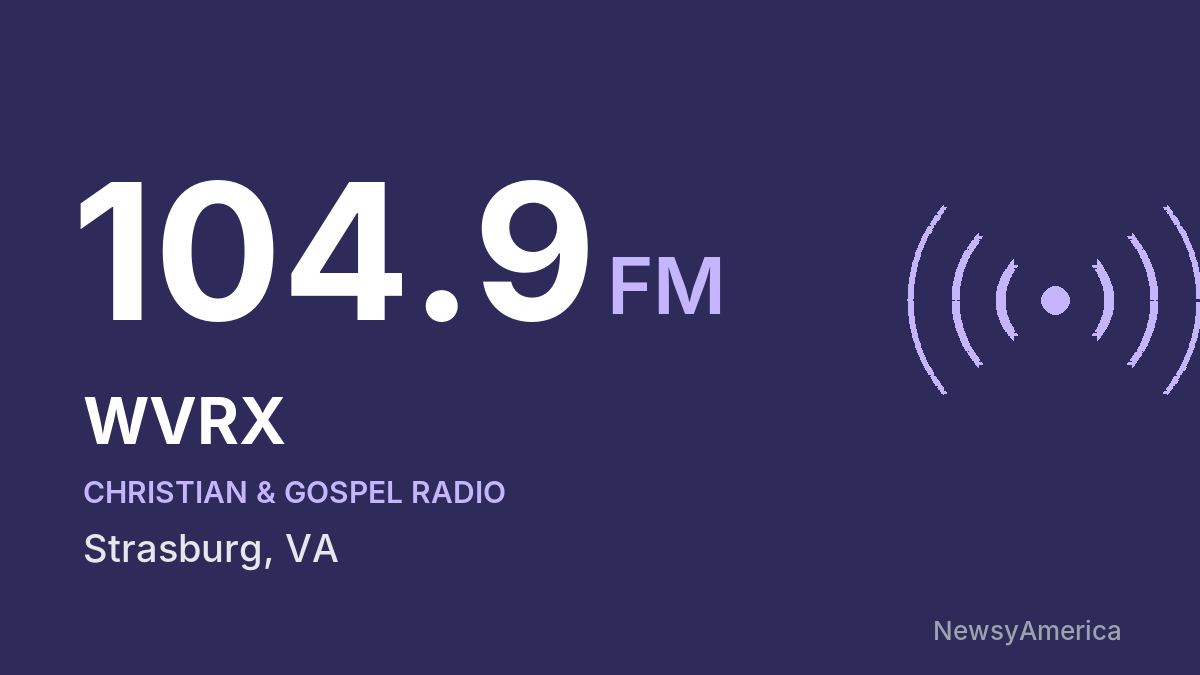 WVRX 104.9 FM – Strasburg