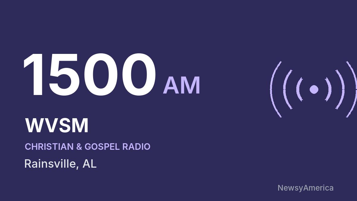 WVSM 1500 AM – Rainsville