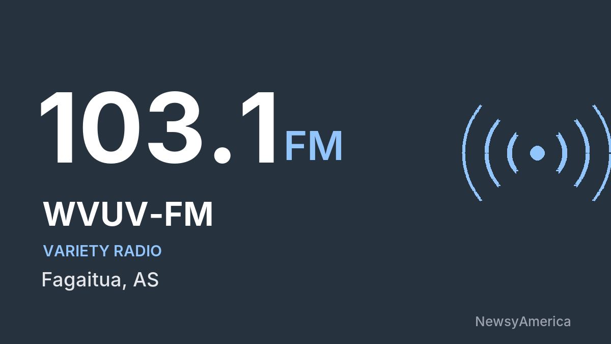 WVUV-FM 103.1 FM – Fagaitua