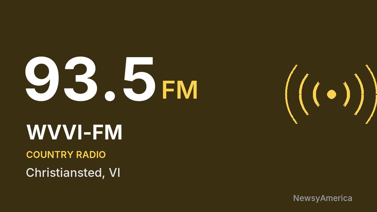 WVVI-FM 93.5 FM – Christiansted