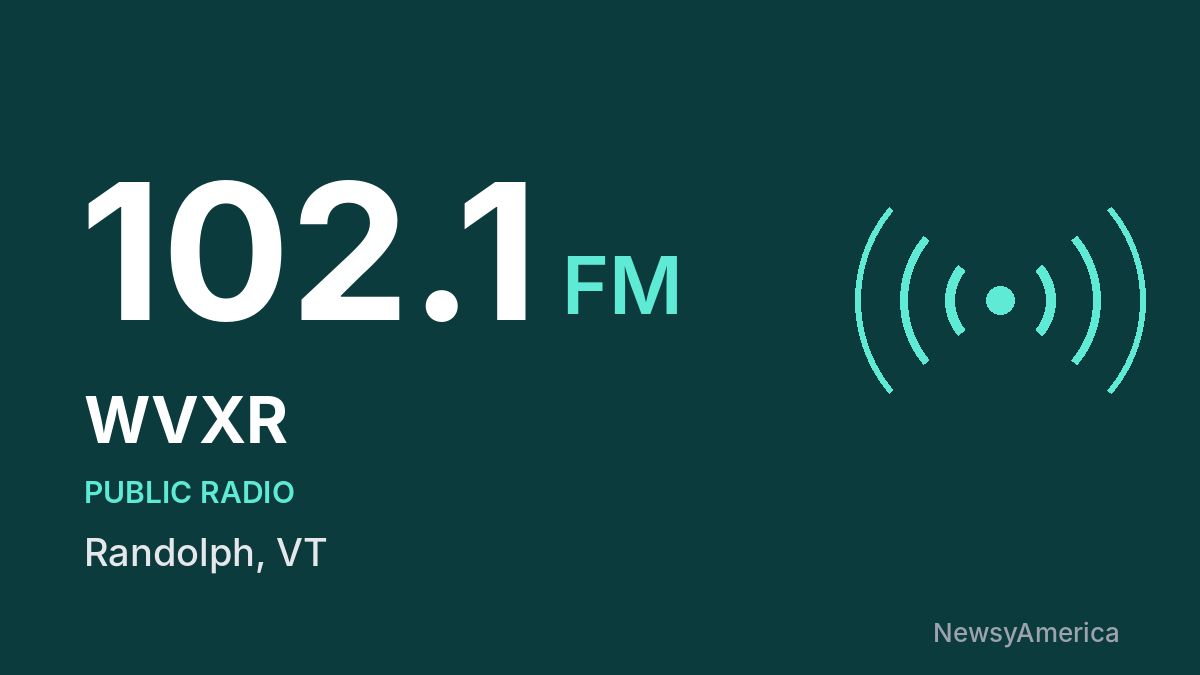 WVXR 102.1 FM – Randolph
