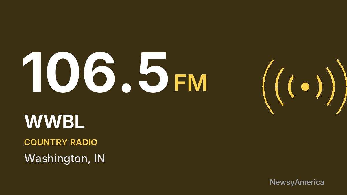WWBL 106.5 FM – Washington