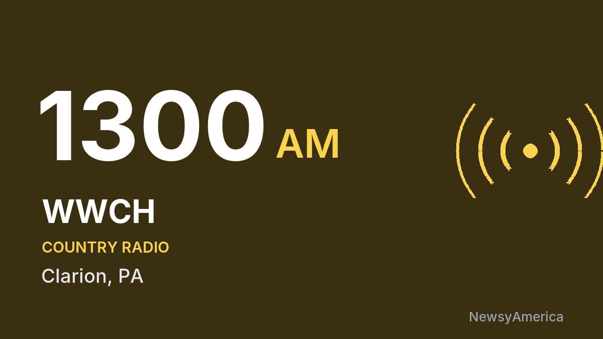 WWCH 1300 AM – Clarion