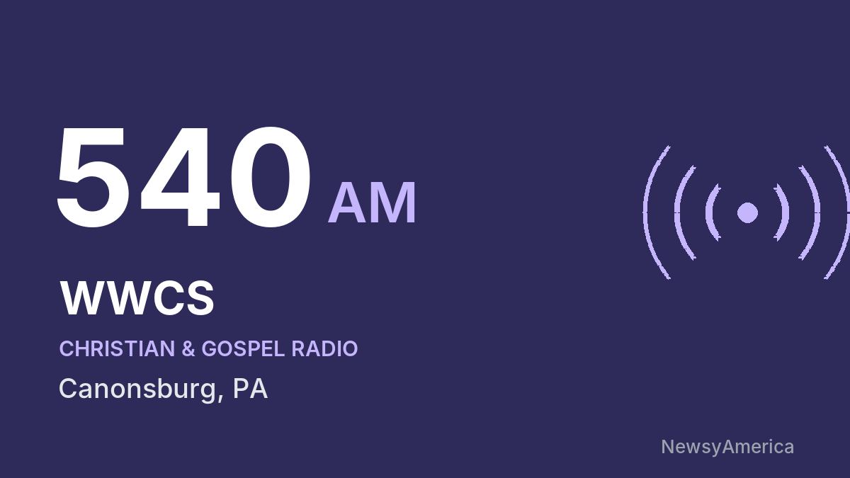 WWCS 540 AM – Canonsburg