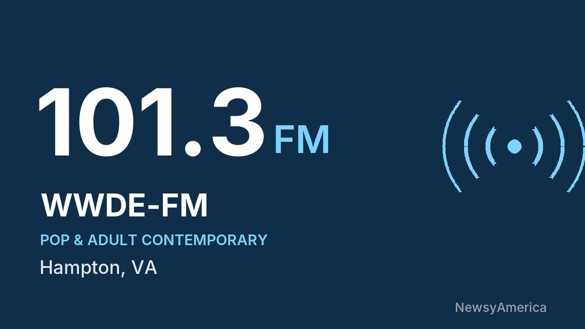 WWDE-FM 101.3 FM – Hampton