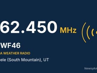 WWF46 NOAA Weather Radio 162.450 MHz, Tooele (South Mountain), UT