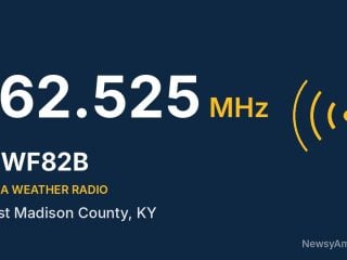 WWF82B NOAA Weather Radio 162.525 MHz, West Madison County, KY