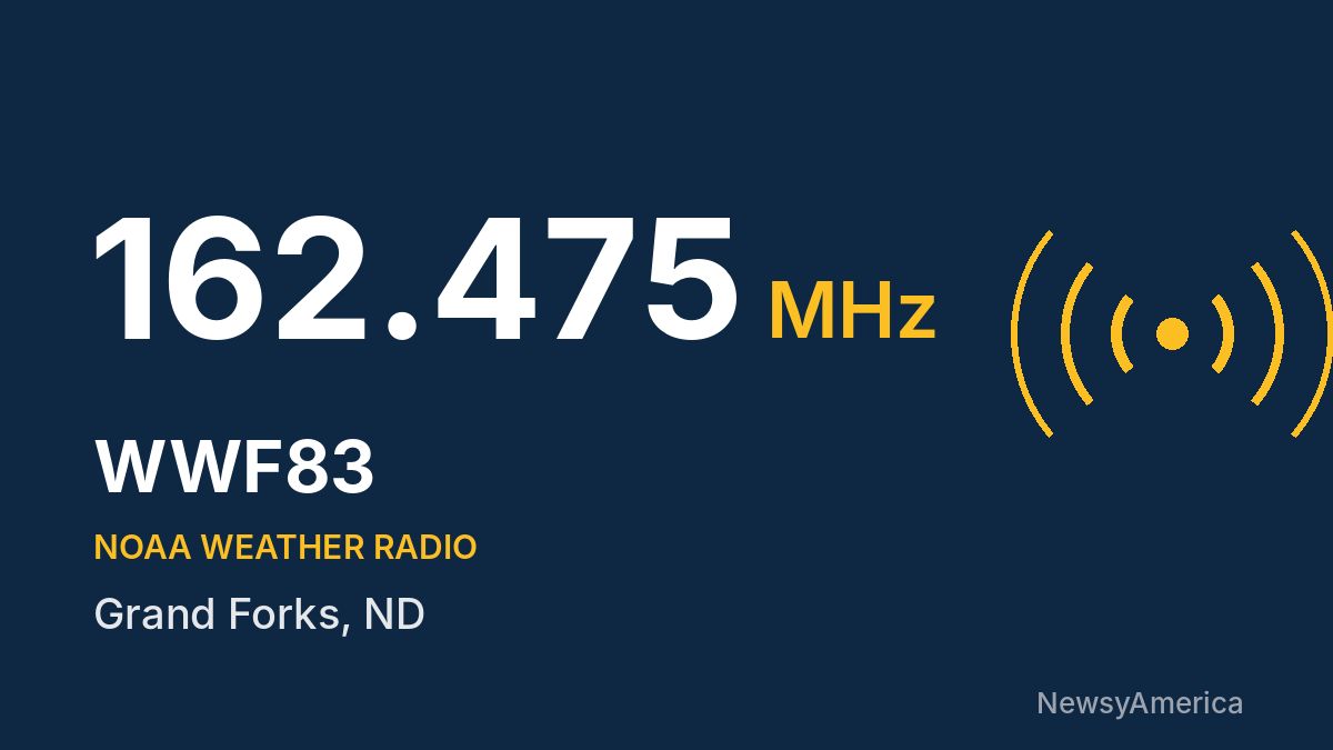 WWF83 NOAA Weather Radio 162.475 MHz – Grand Forks, ND