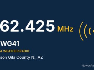 WWG41 NOAA Weather Radio 162.425 MHz, Payson Gila County N., AZ