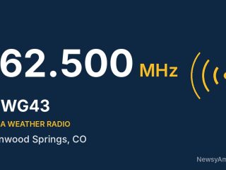 WWG43 NOAA Weather Radio 162.500 MHz, Glenwood Springs, CO